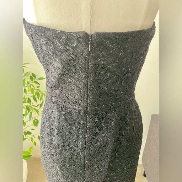 J.Crew Black lace strapless dress. Pre-owned size 12 - Picture 6 of 16